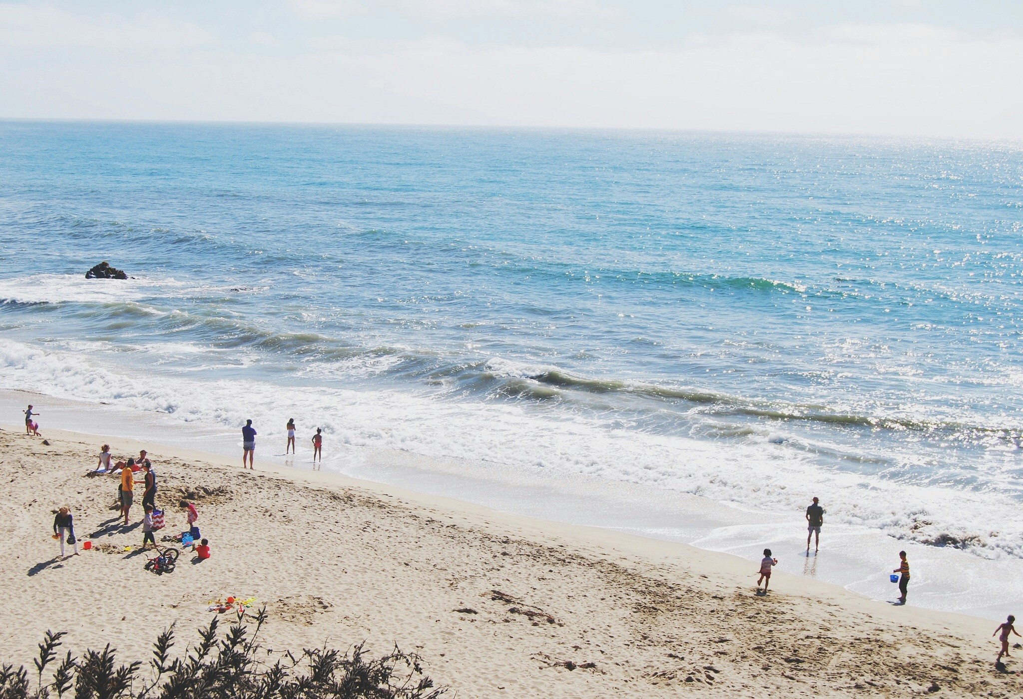 Sunny Coastal Beach Scene