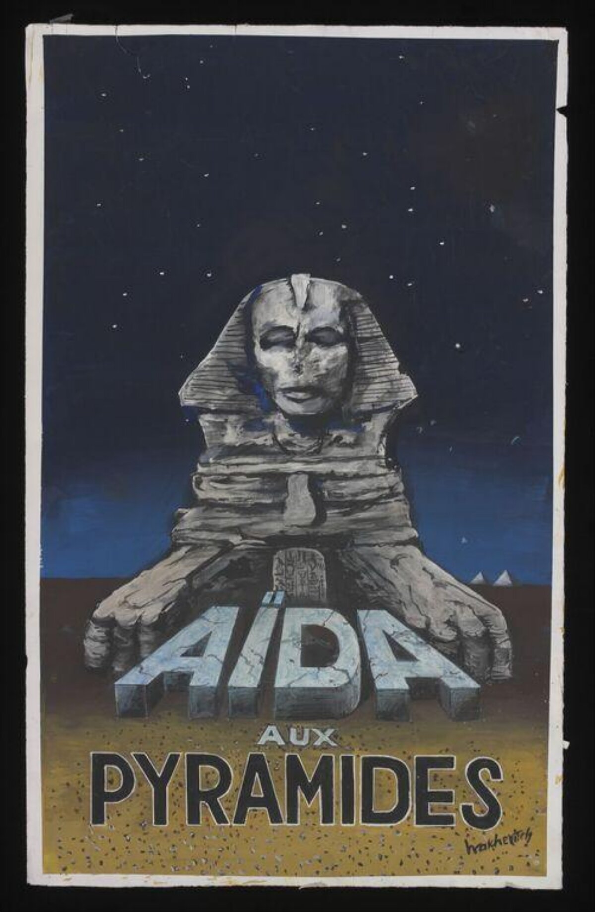 Aida Aux Pyramides Poster