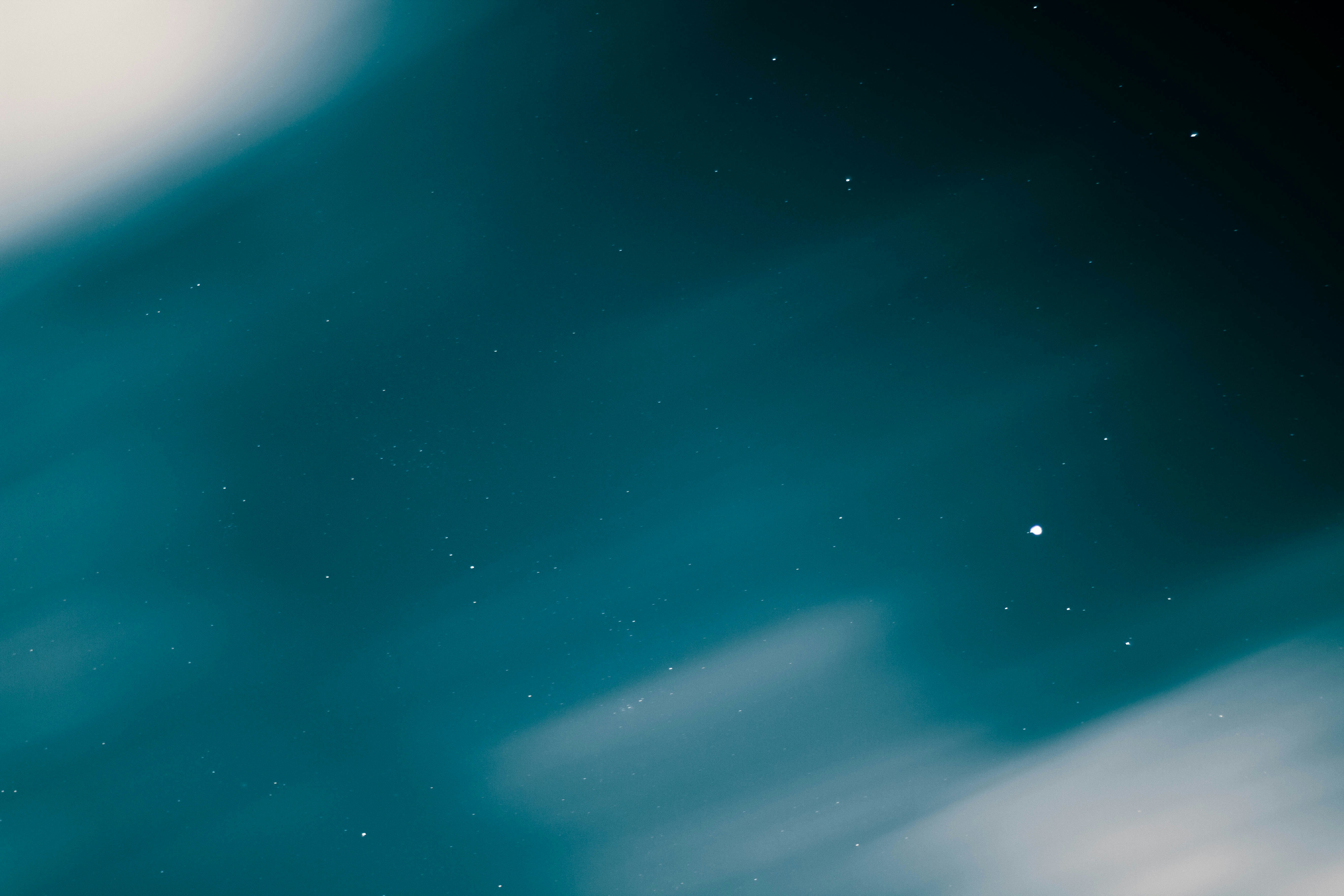 Teal Starry Night Sky