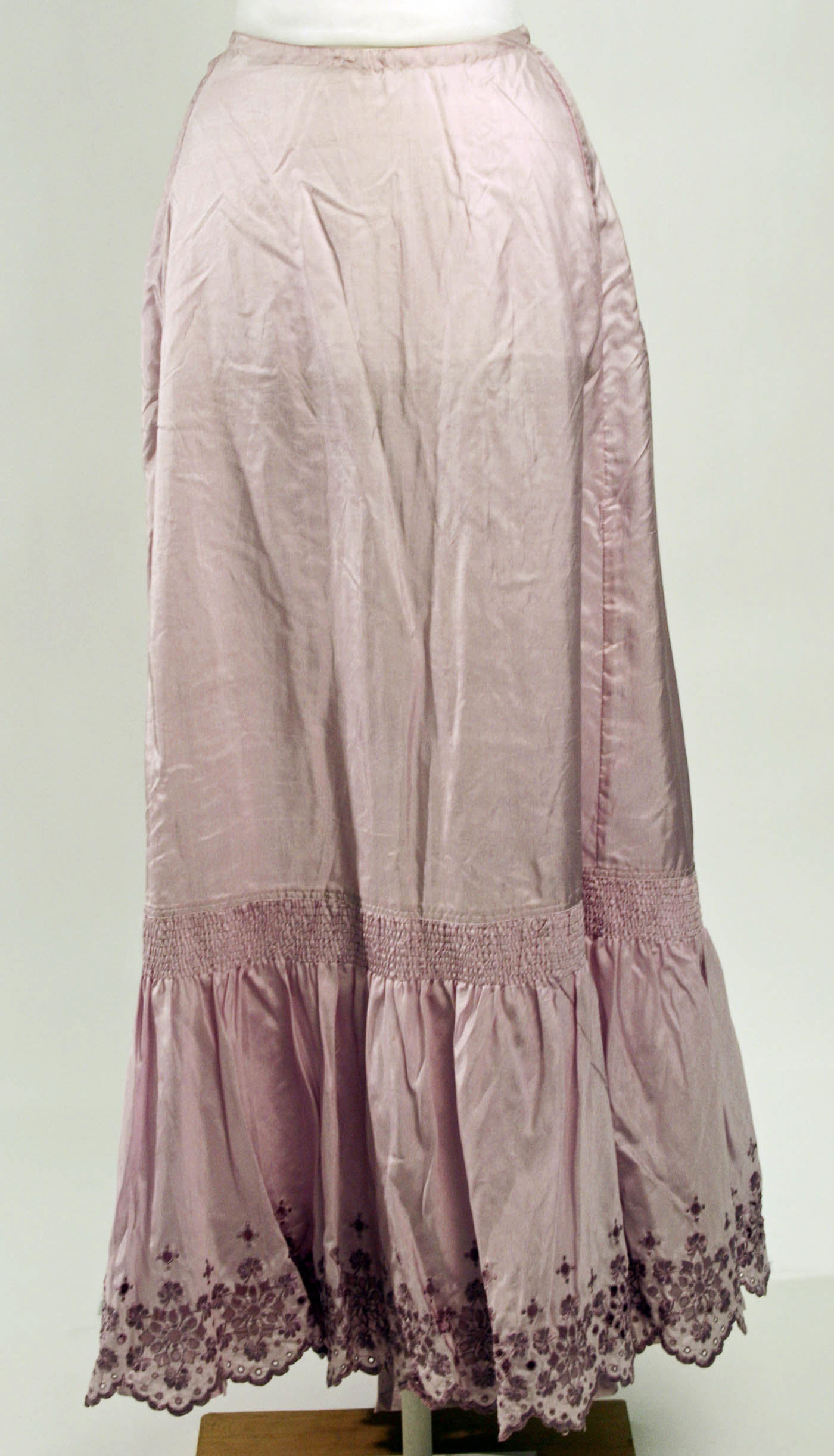 Light Pink Embroidered Long Skirt