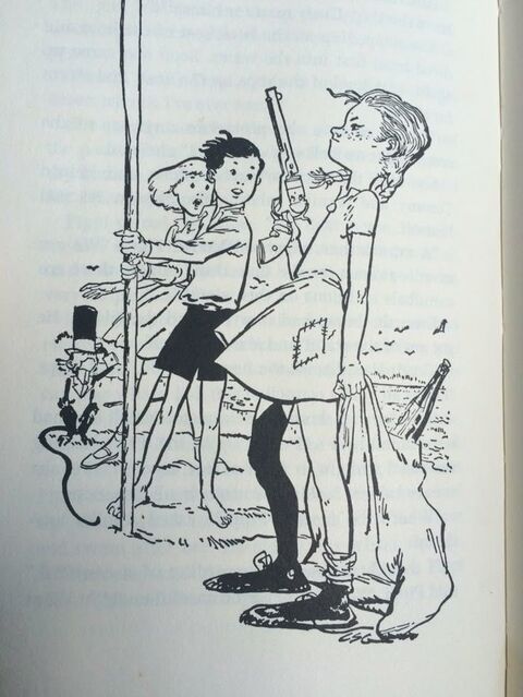 Pippi Longstocking Book Illustration