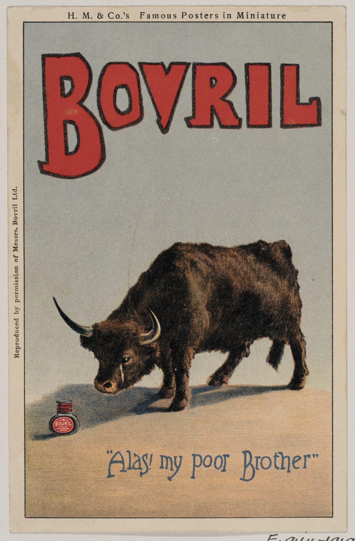 Vintage Bovril Advertisement Poster