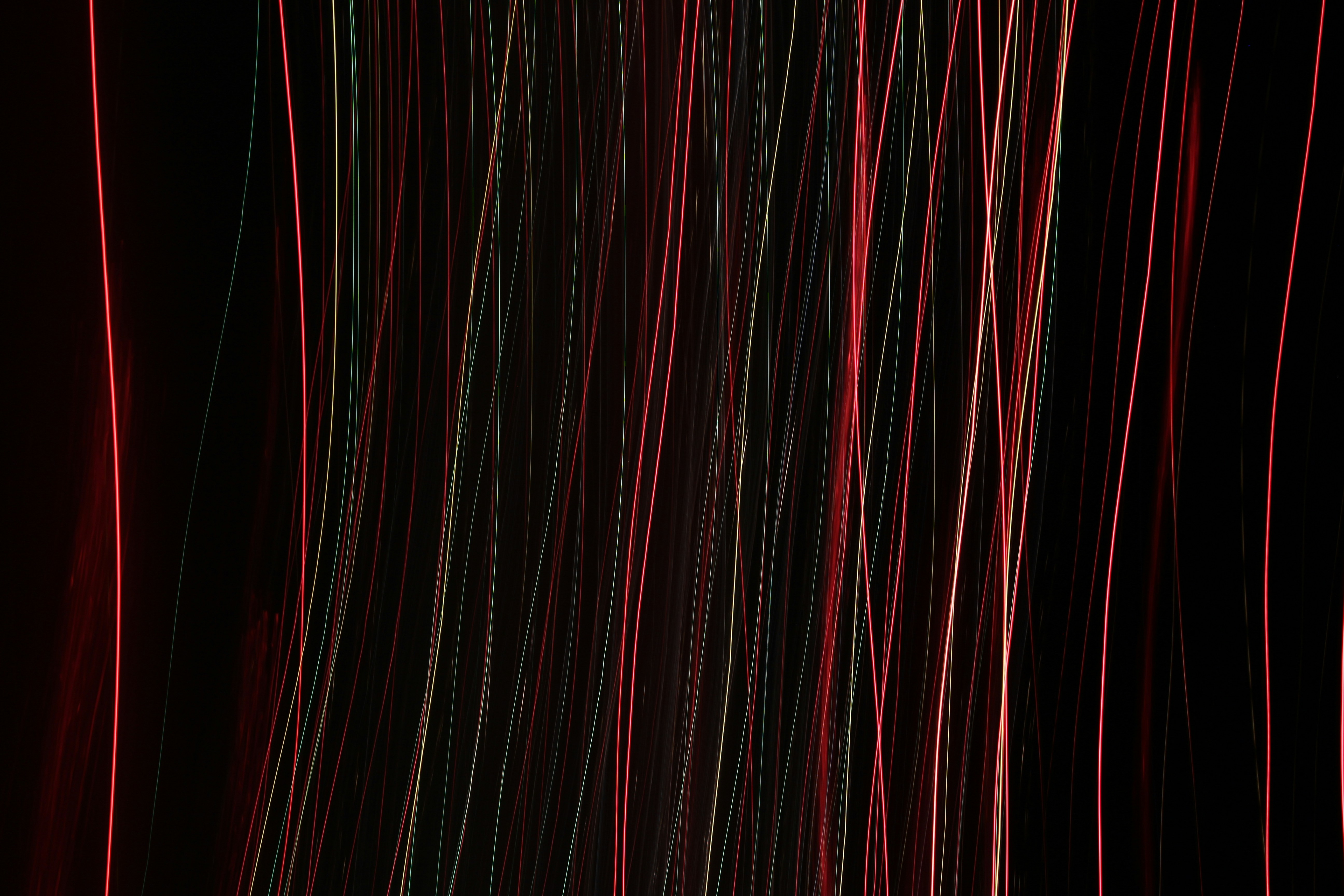 Vertical Red Light Trails