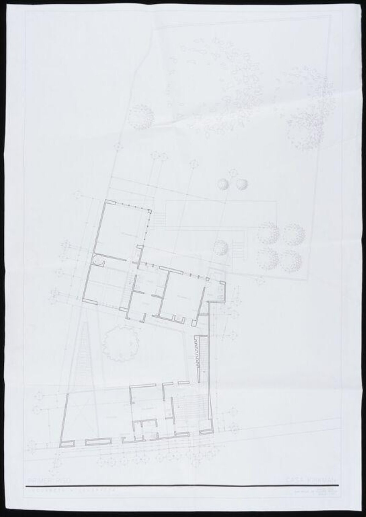 Hand-drawn Architectural Site Plan