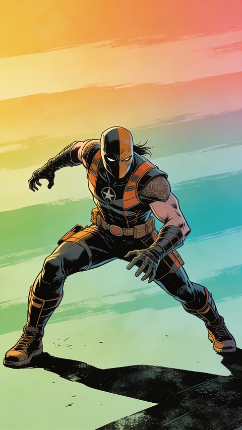 Deathstroke in Combat Stance