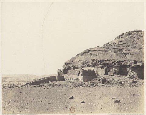 Ancient Ruins in Desert Landscape
