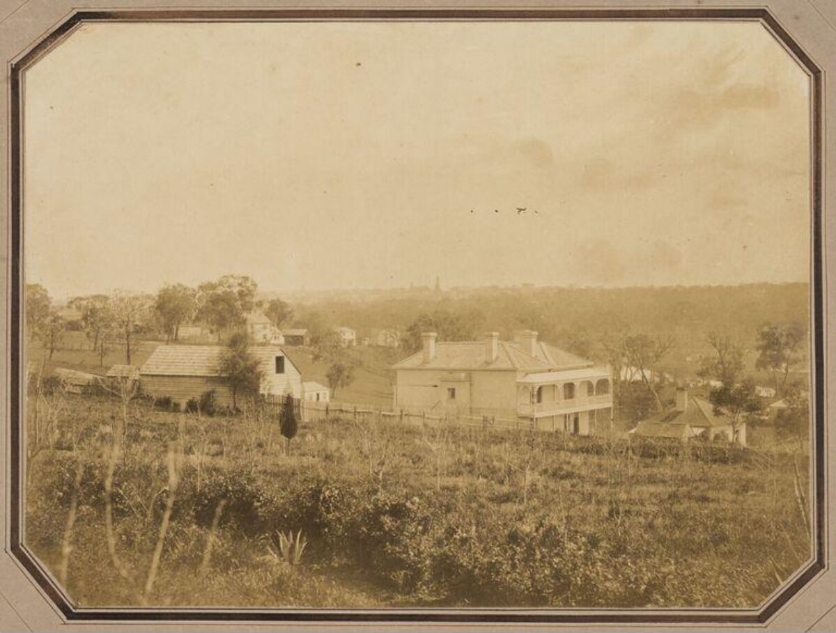 Vintage Rural Homestead Landscape