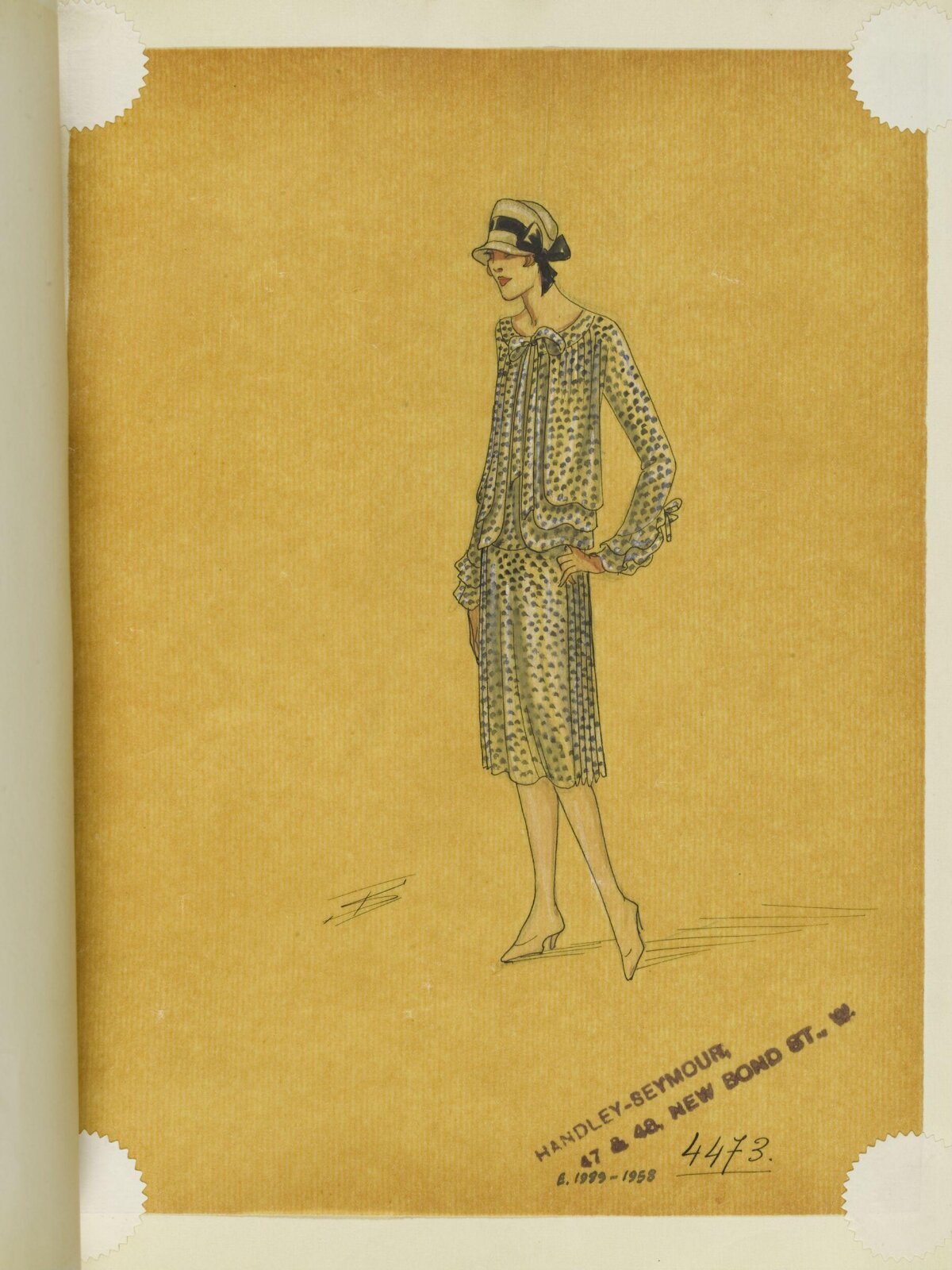 Vintage Handley-Seymour Fashion Sketch