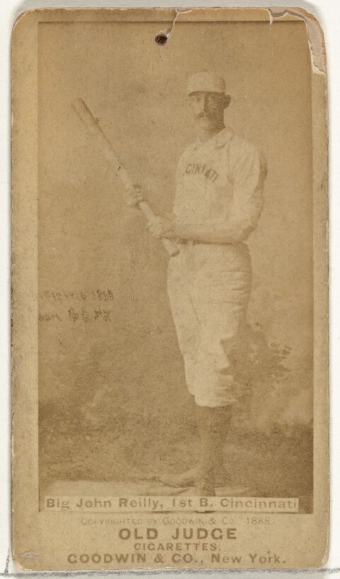 1888 Old Judge Big John Reilly Baseball Card
