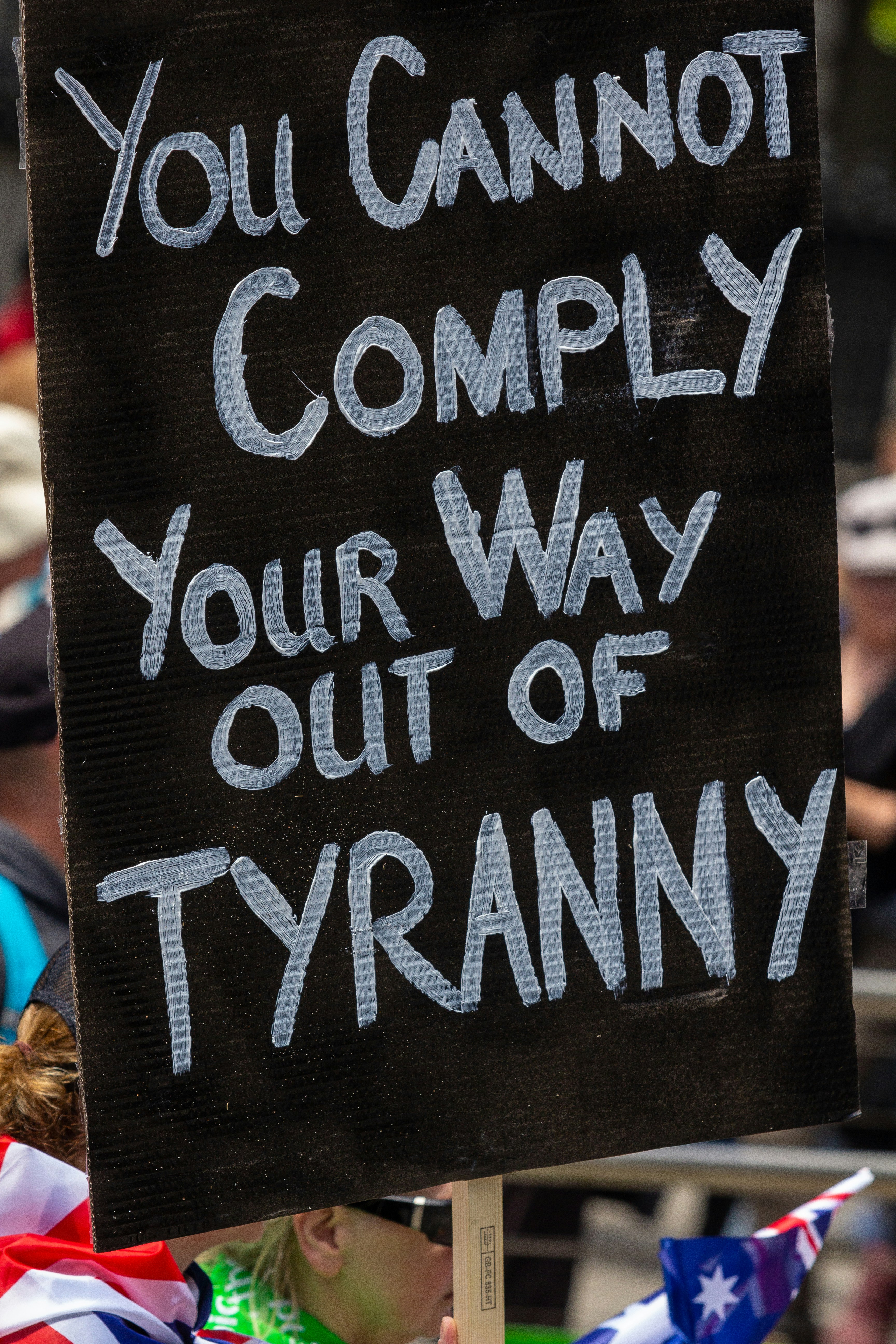 Protest Sign Against Tyranny