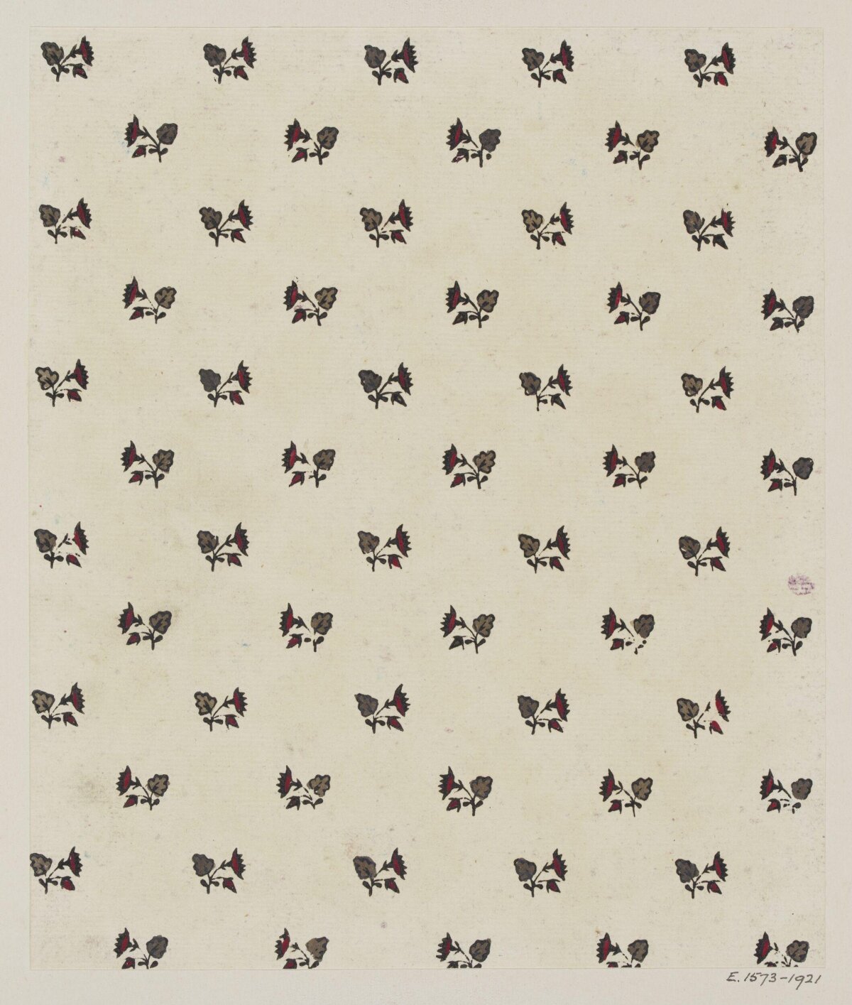 Vintage Small Floral Textile Pattern