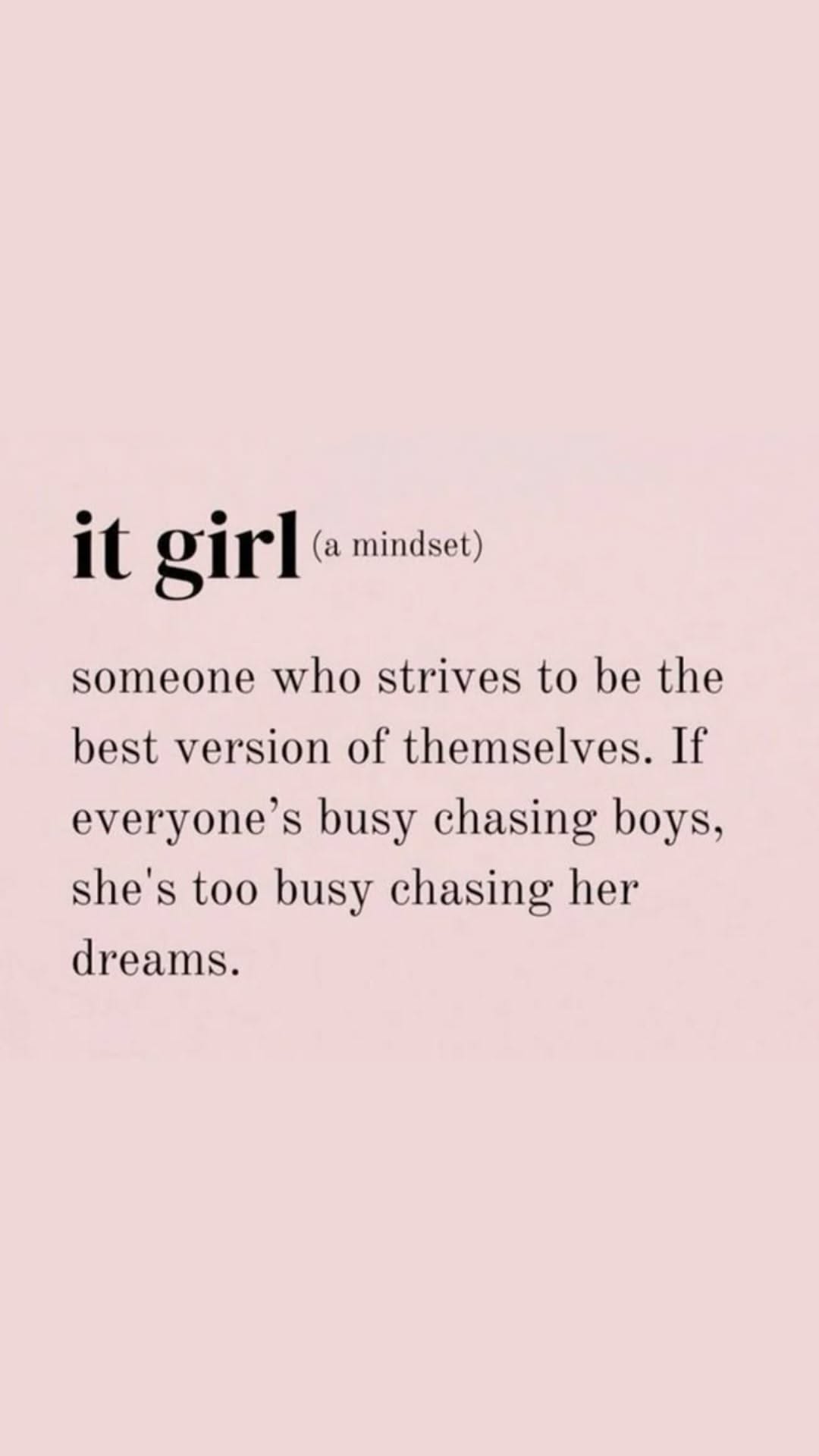 It Girl Mindset Definition