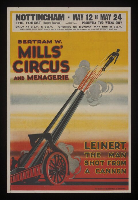 Vintage Bertram Mills Circus Poster