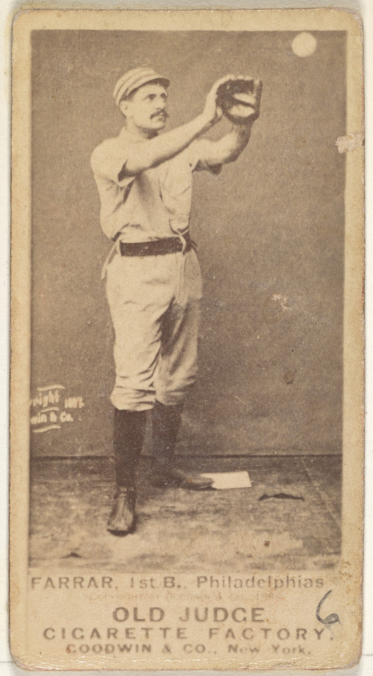 Vintage Old Judge Philadelphia Baseball Card