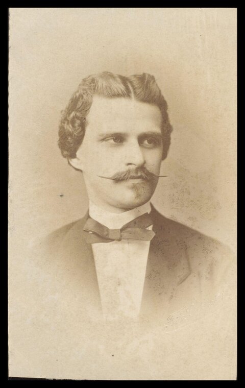 Vintage Portrait of a 19th Century Gentleman