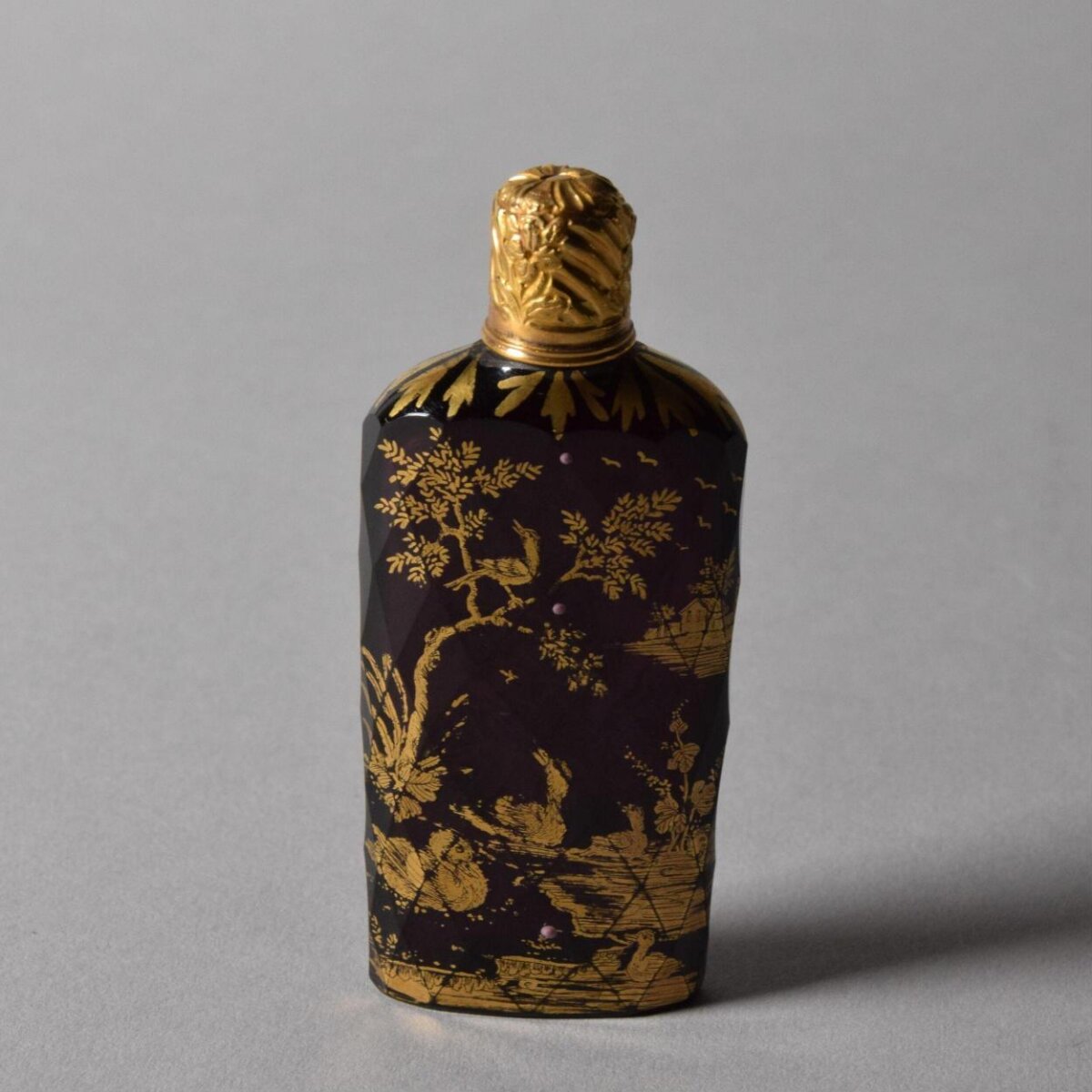 Gilded Antique Perfume Bottle