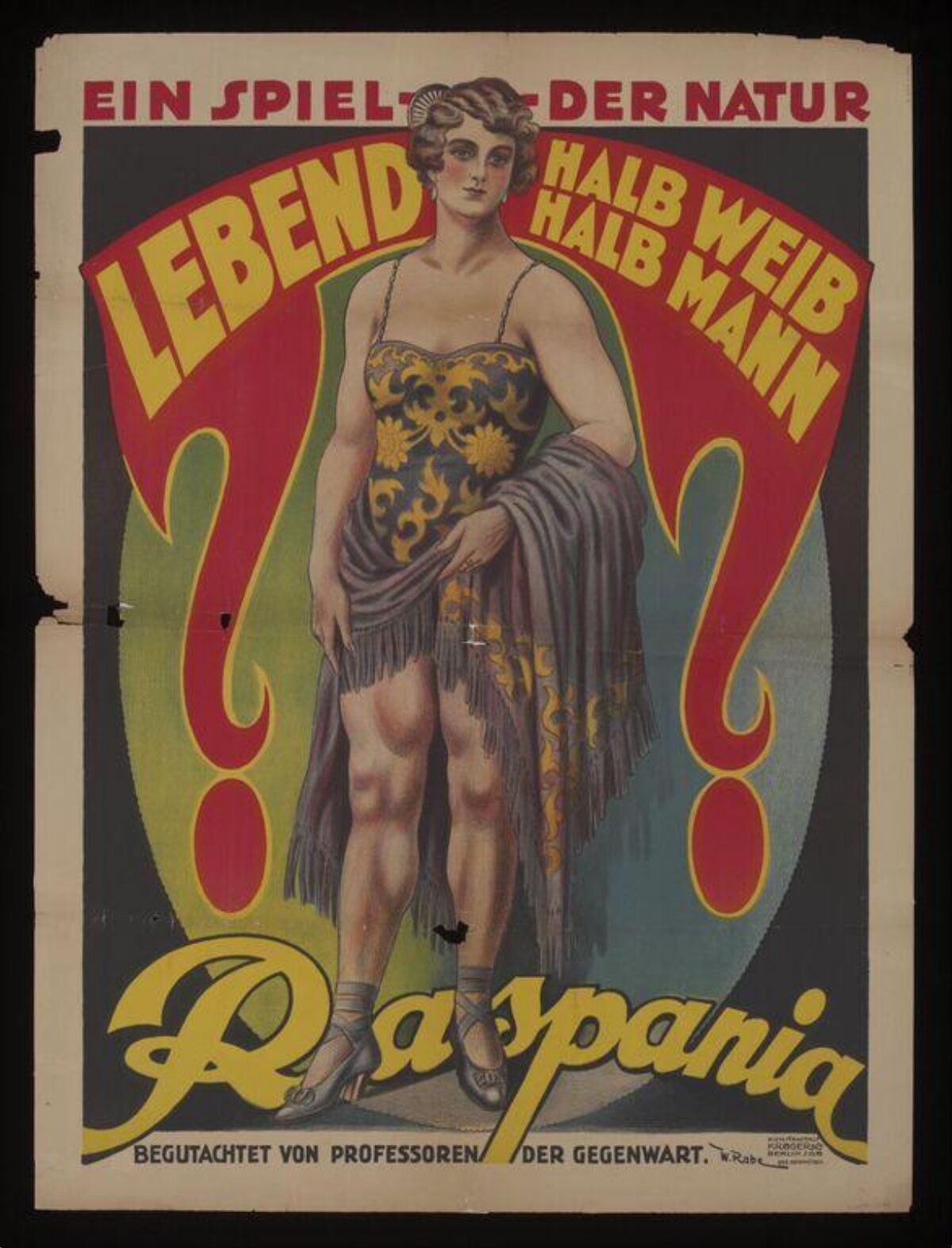 Vintage Raspania Sideshow Poster