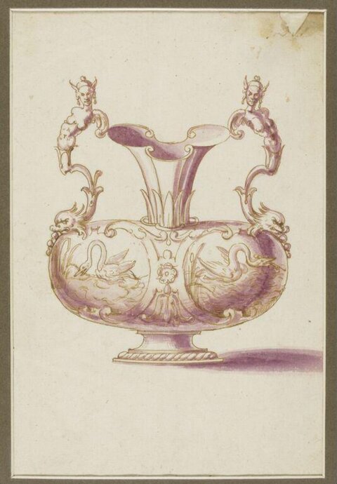 Design Sketch of Ornamented Vase