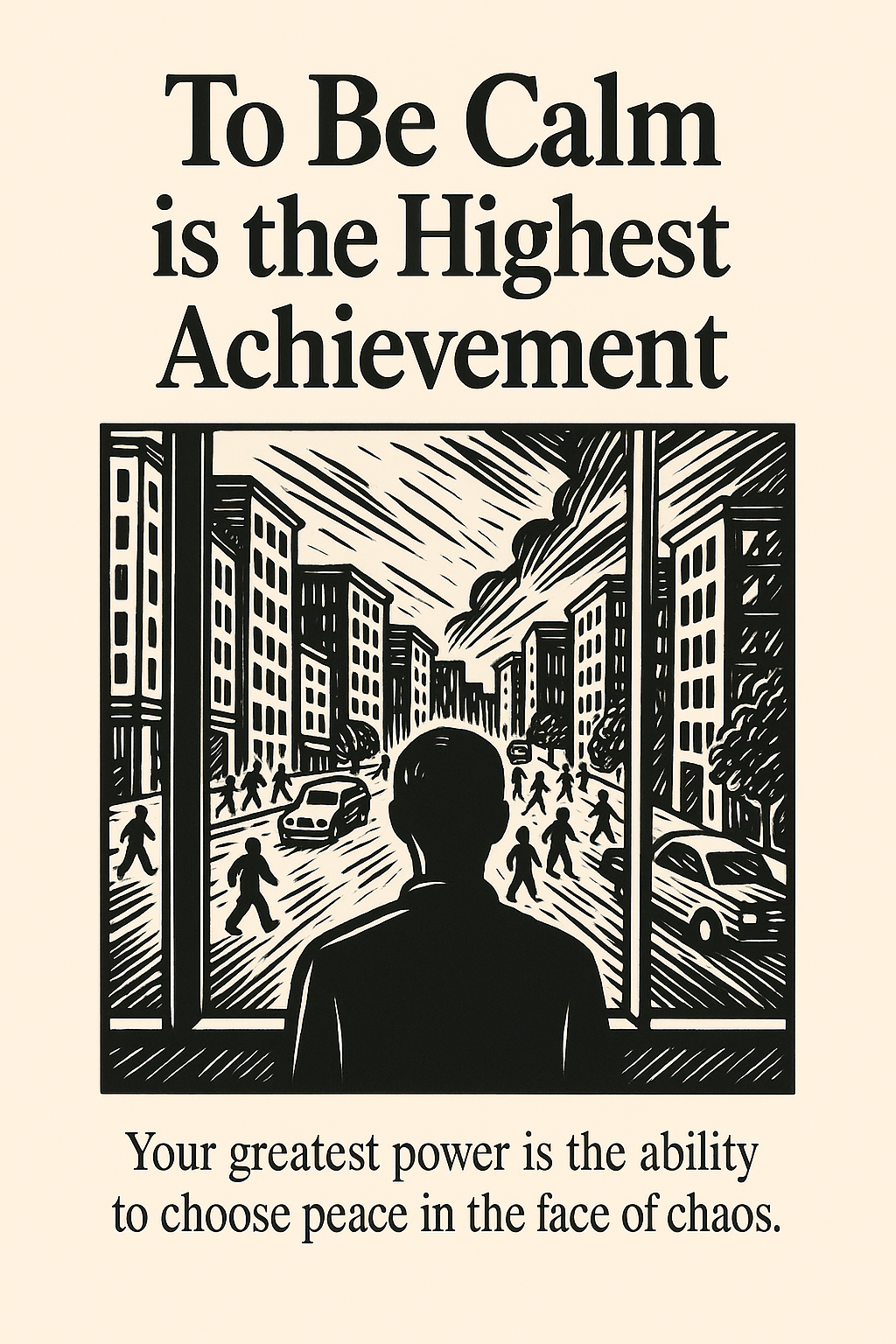 To Be Calm Is Highest Achievement Poster