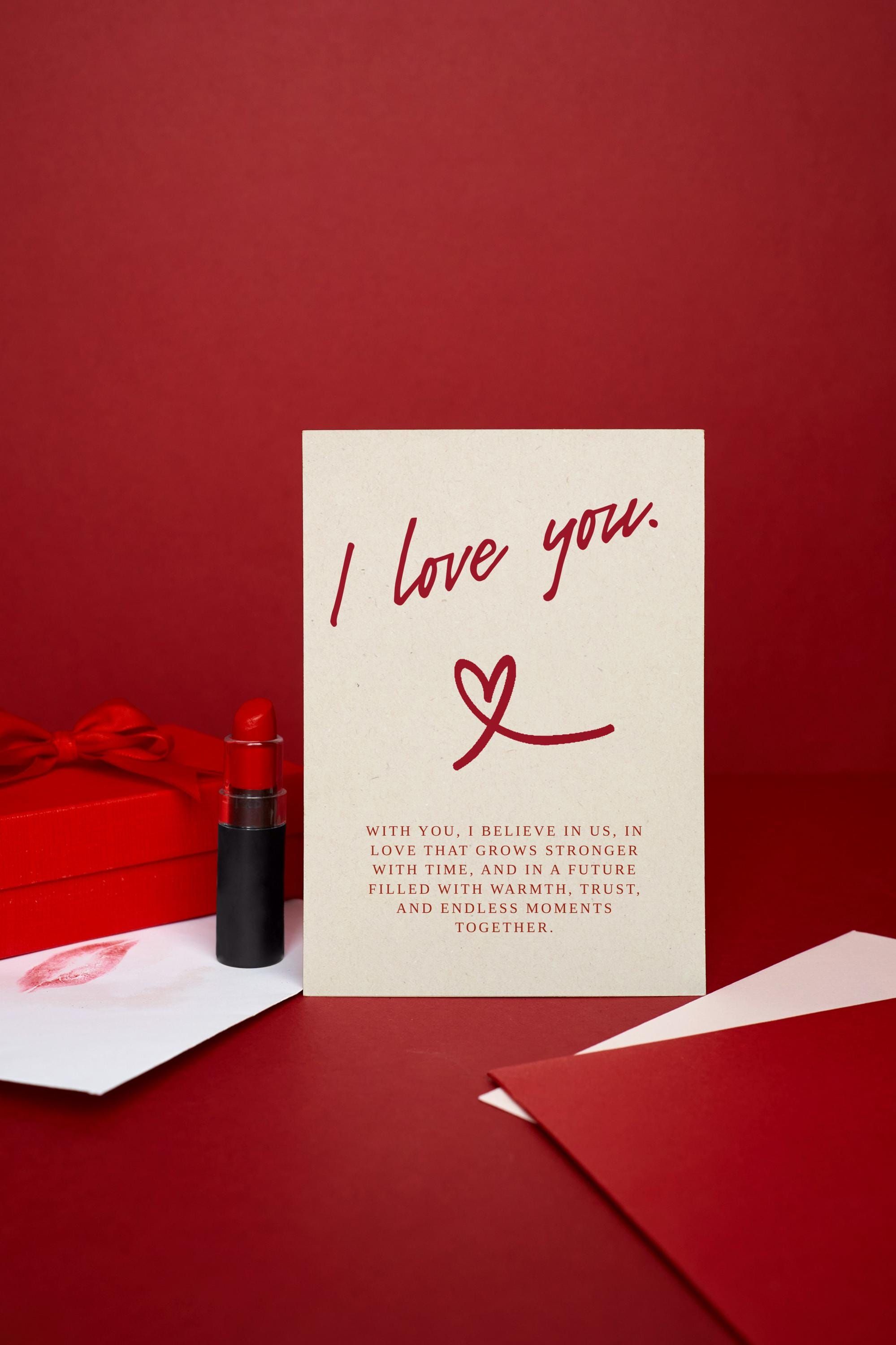 Romantic I Love You Greeting Card