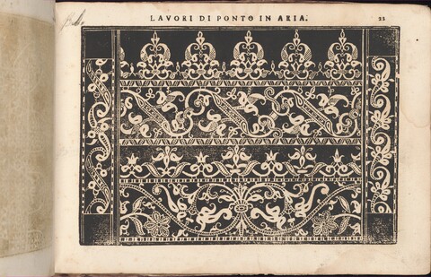 Antique Italian Needlework Pattern Page