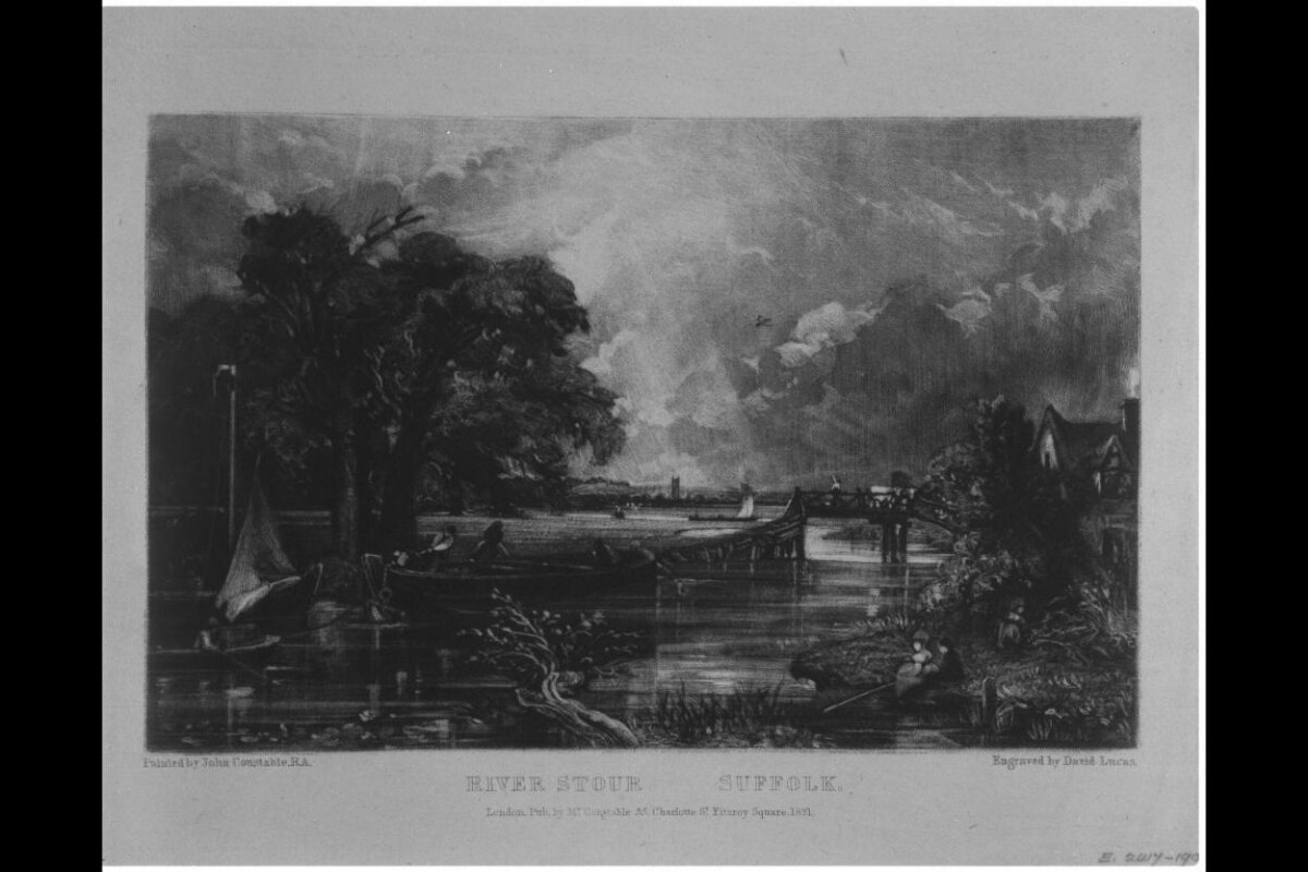 River Stour Suffolk Engraving