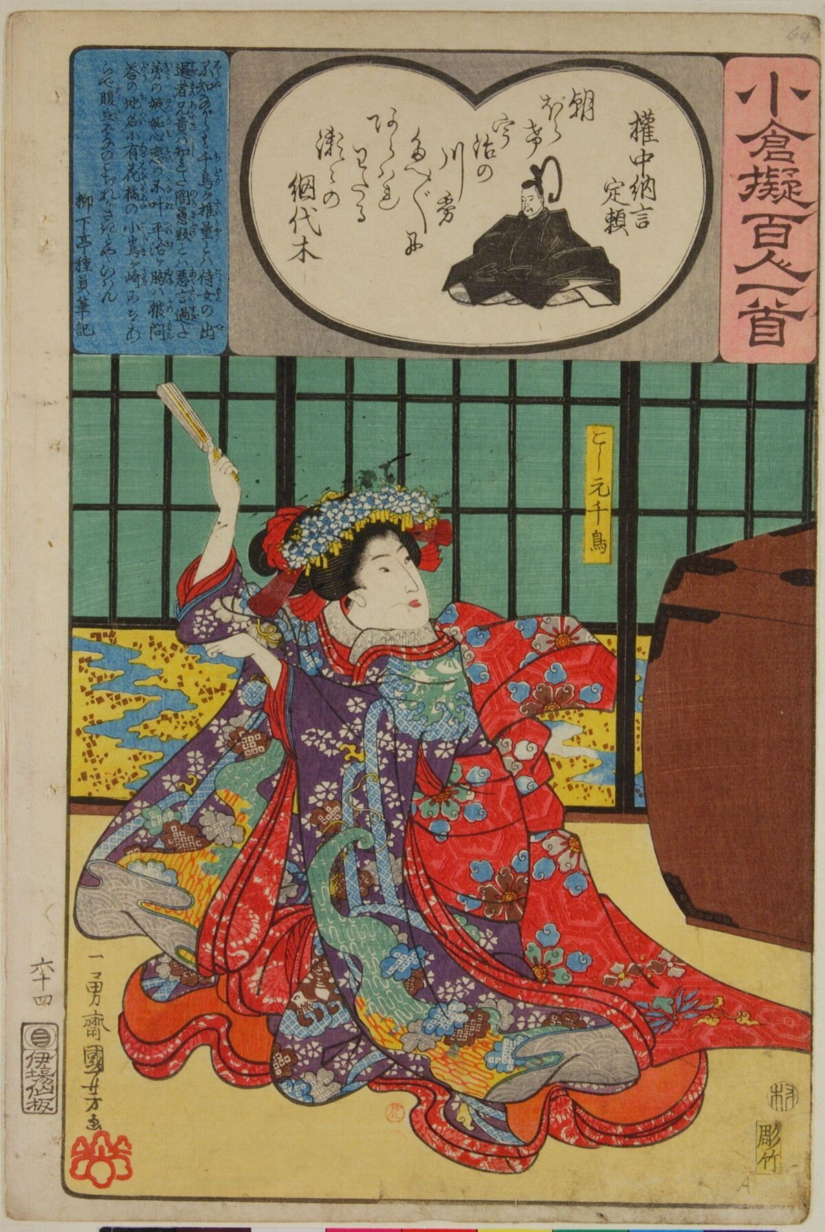 Japanese Ukiyo-e Dancing Woman