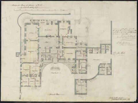 1859 Avington House Ground Plan