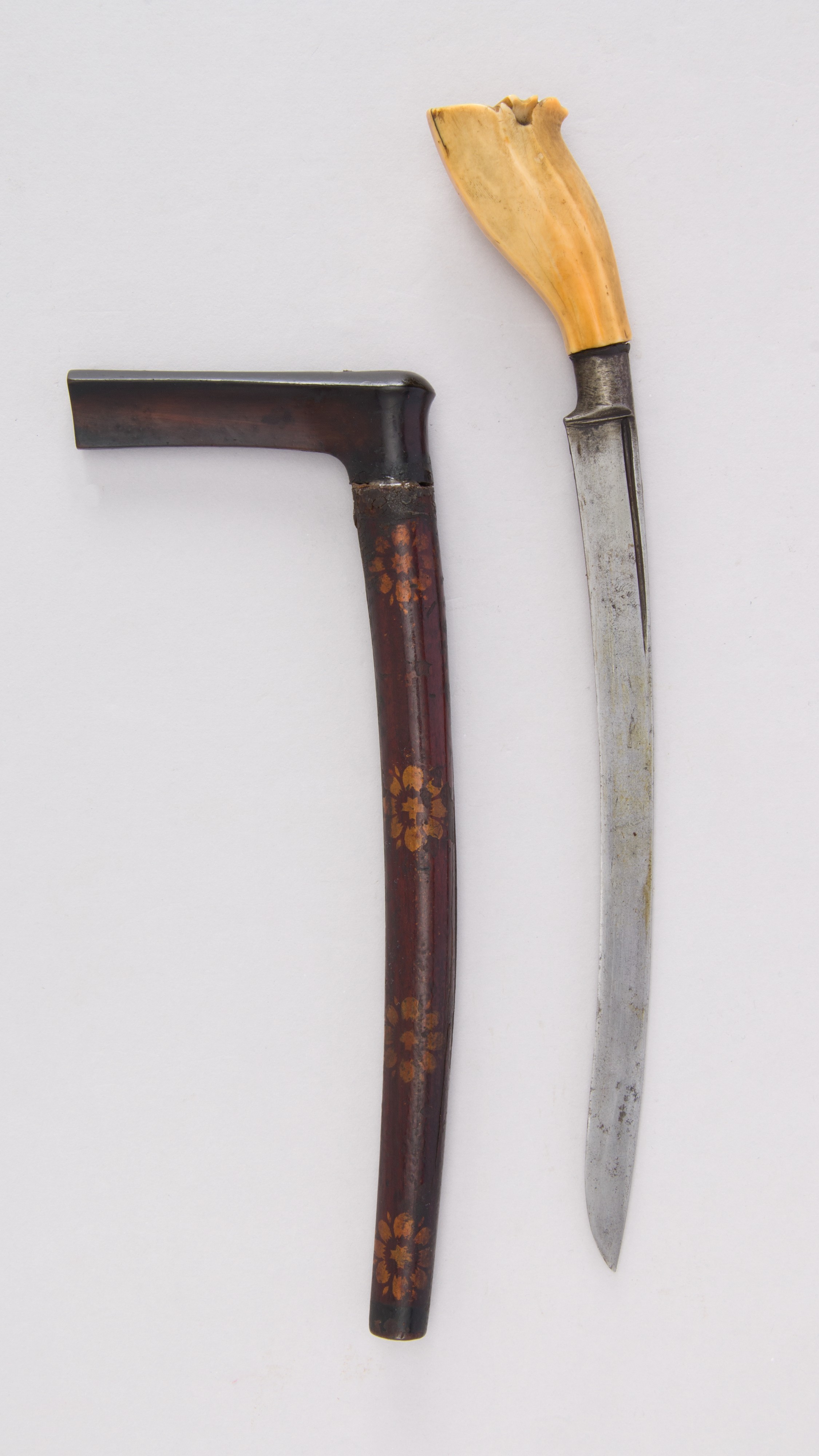 Disassembled Antique Cane Knife