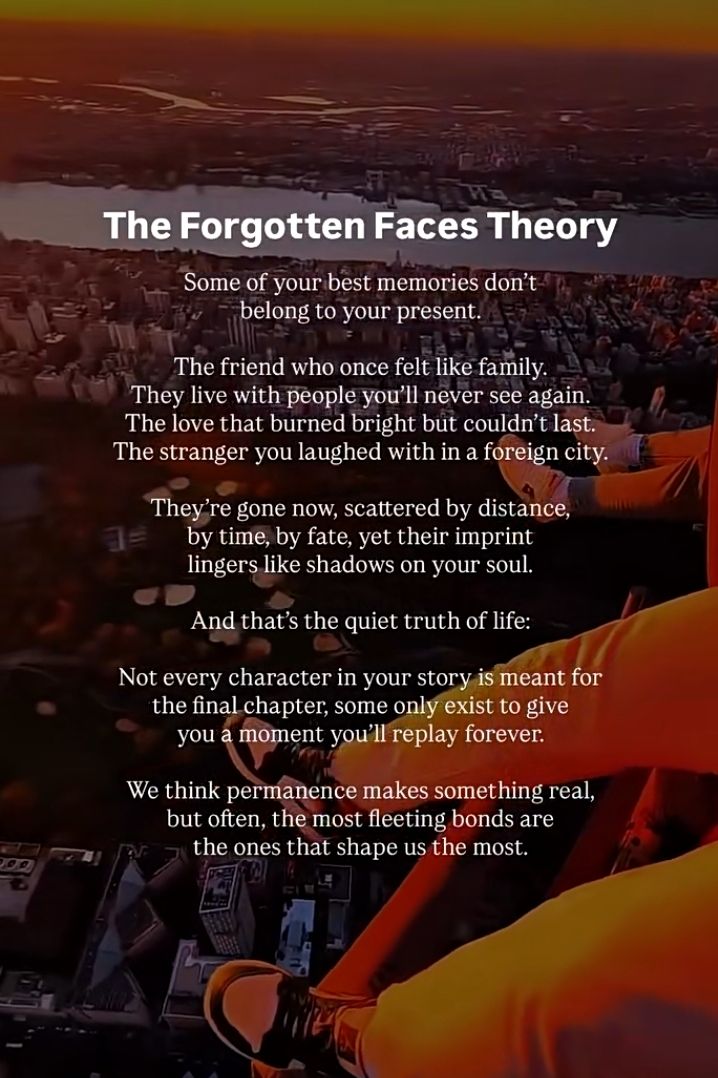 Forgotten Faces Theory Quote
