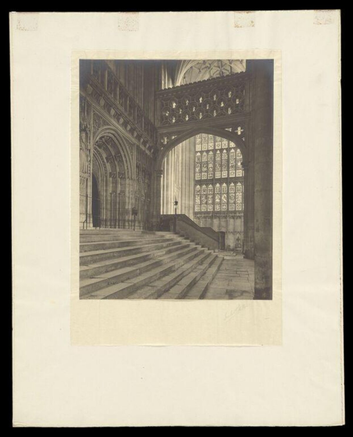 Gothic Cathedral Interior Stairs