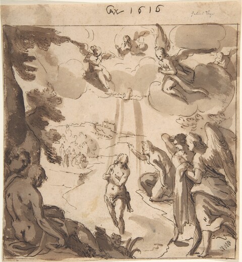 Sketch of the Baptism of Christ