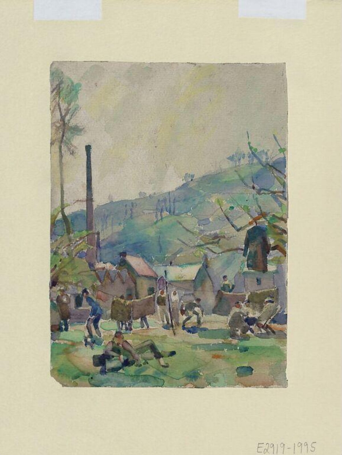 Soldiers Resting at Camp
