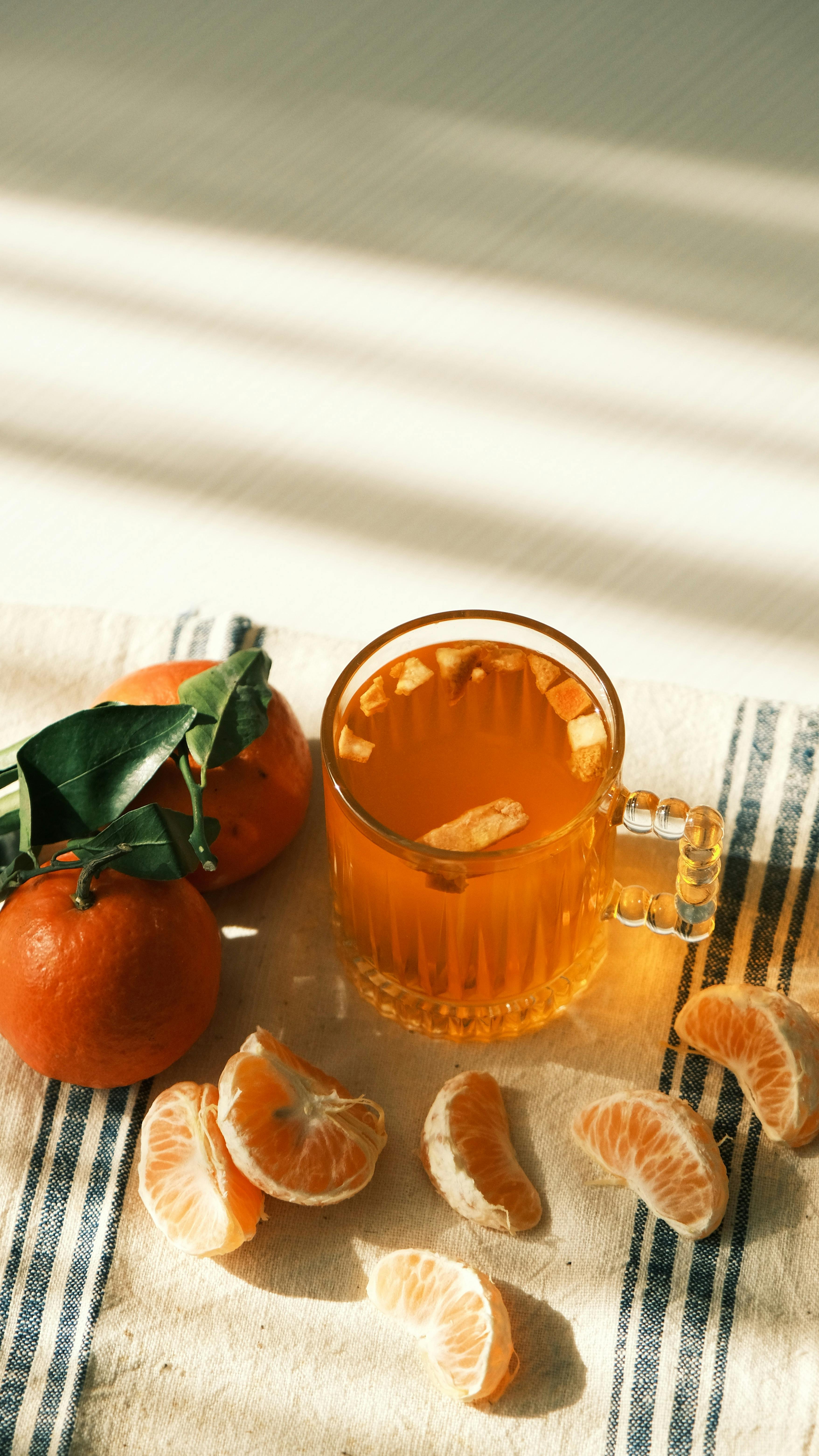 Citrus Tea with Fresh Tangerines