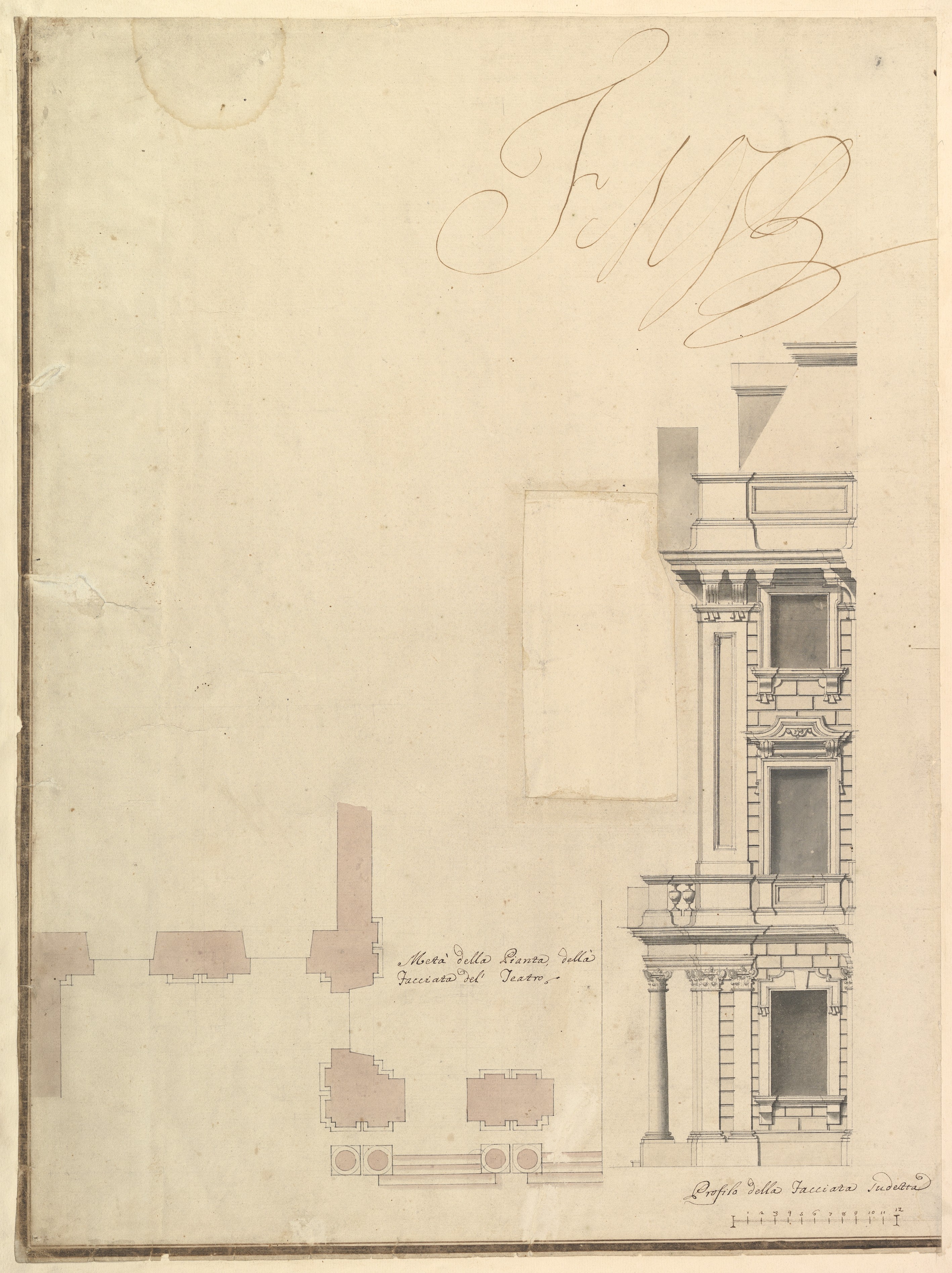 Theater Facade Architectural Drawing