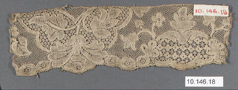 Antique Floral Lace Fragment