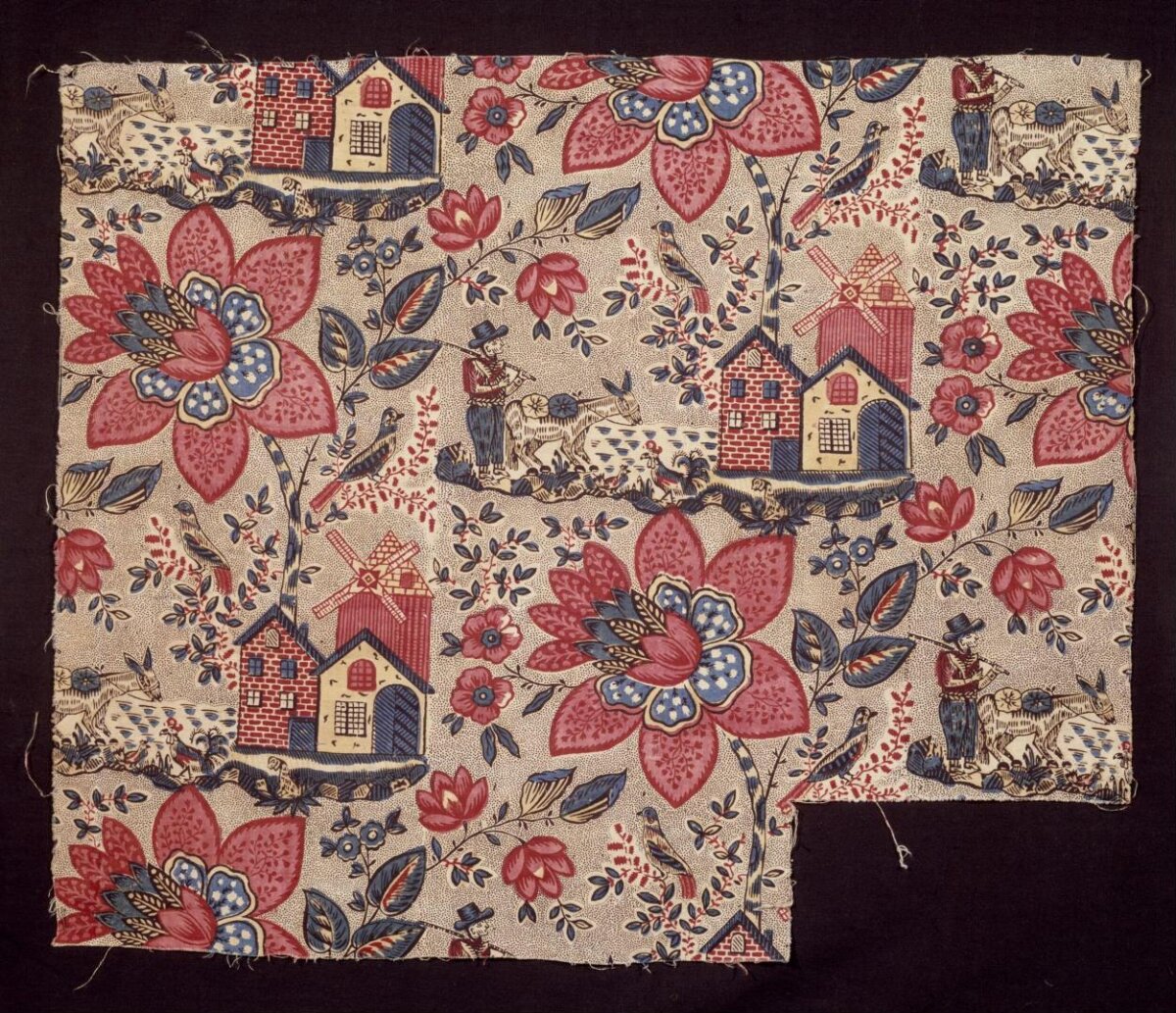 Vintage Pastoral Printed Fabric