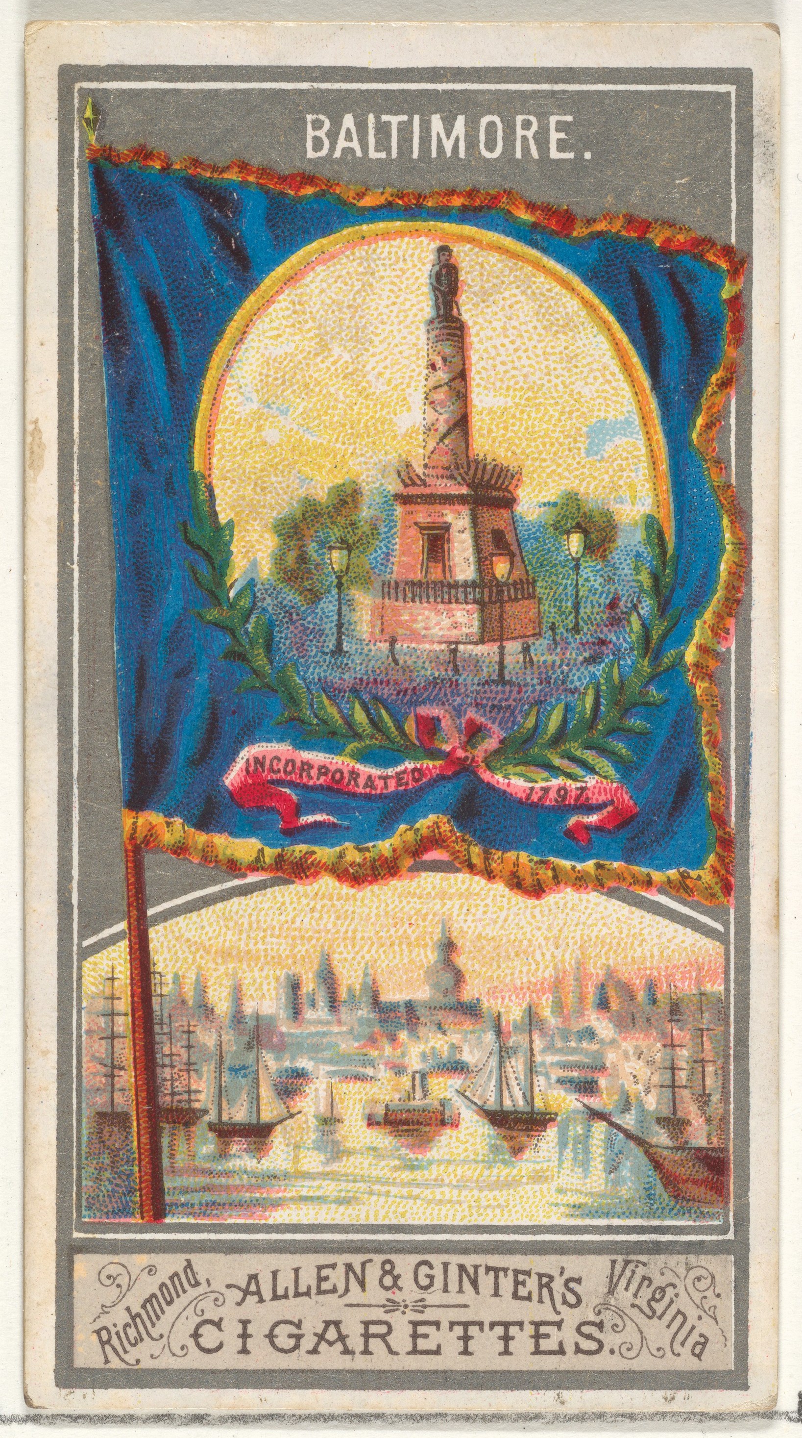 Vintage Baltimore Cigarette Card