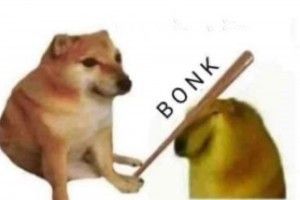 Cheems Bonk Pear Meme