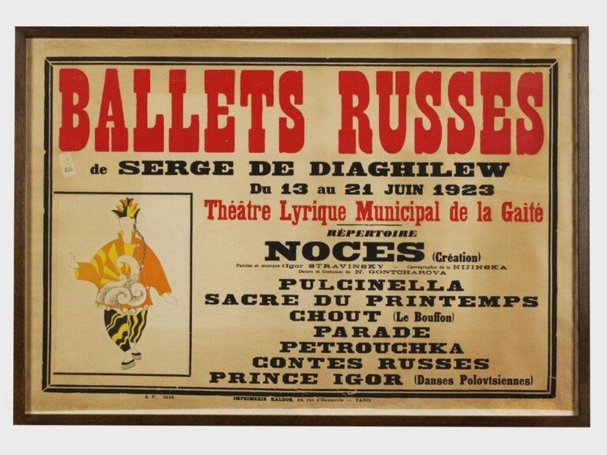 1923 Ballets Russes Performance Poster