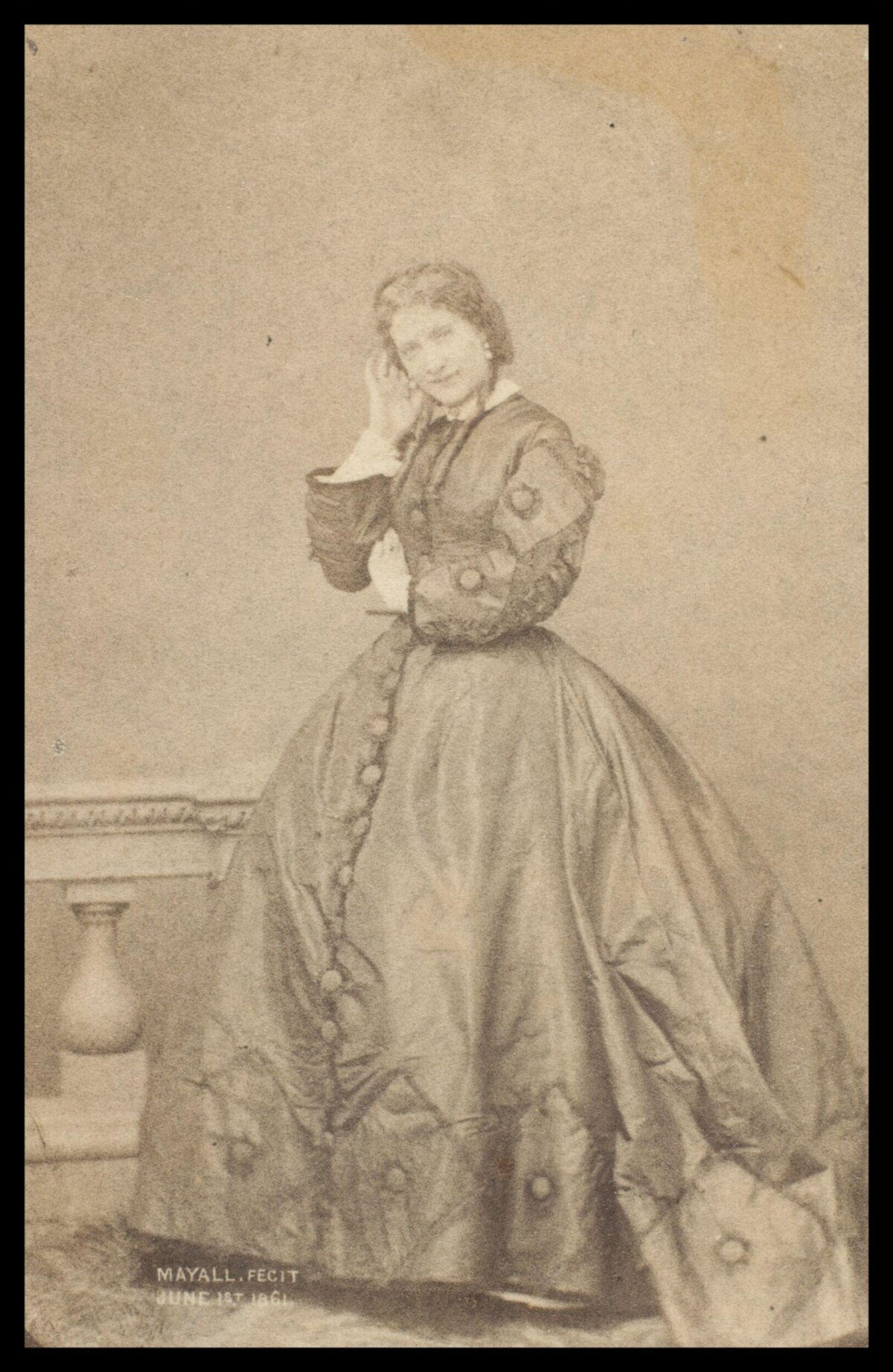 1861 Portrait of Victorian Woman