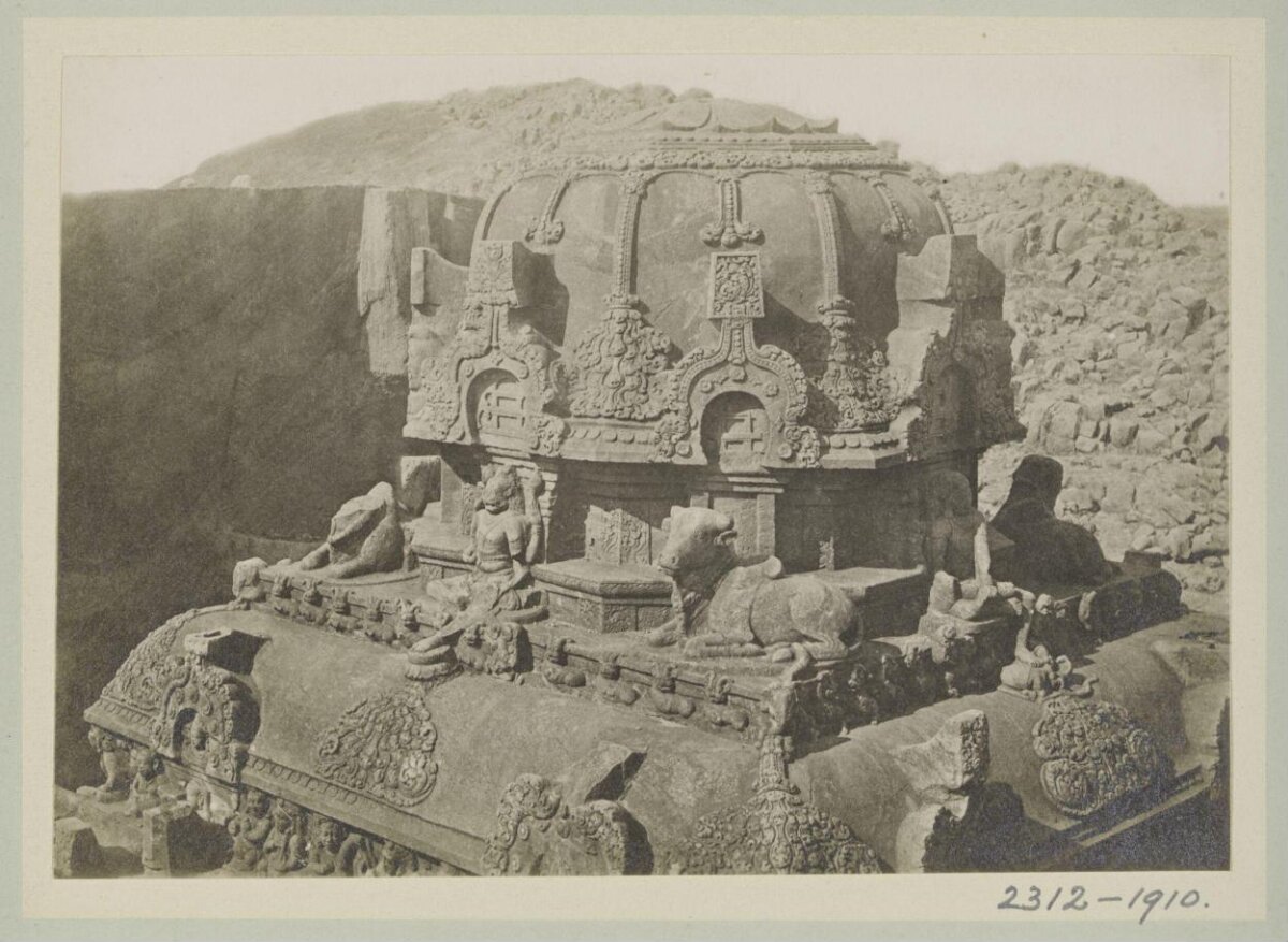 Ancient Temple Roof Carvings