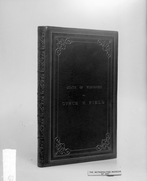 Vintage Leather Bound Presentation Book