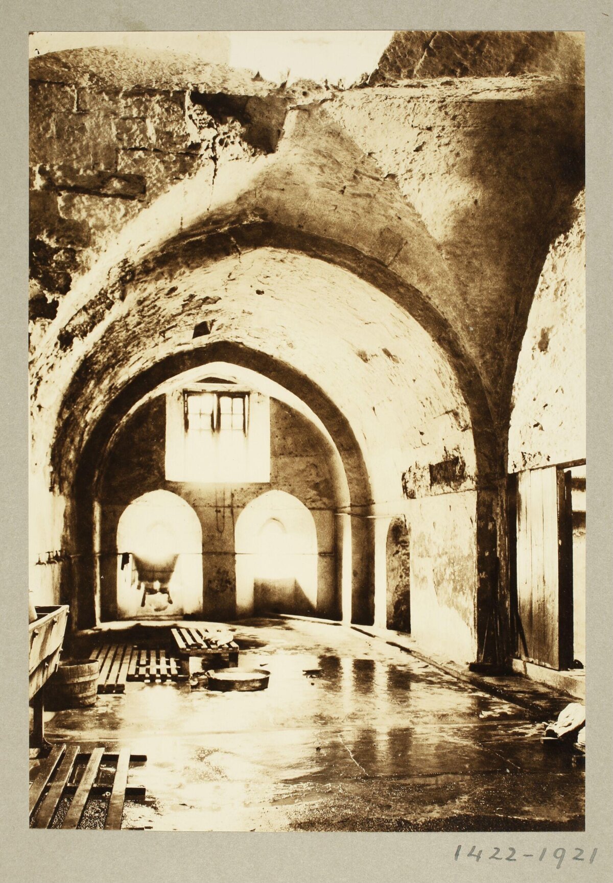 Vintage Arched Washhouse Interior