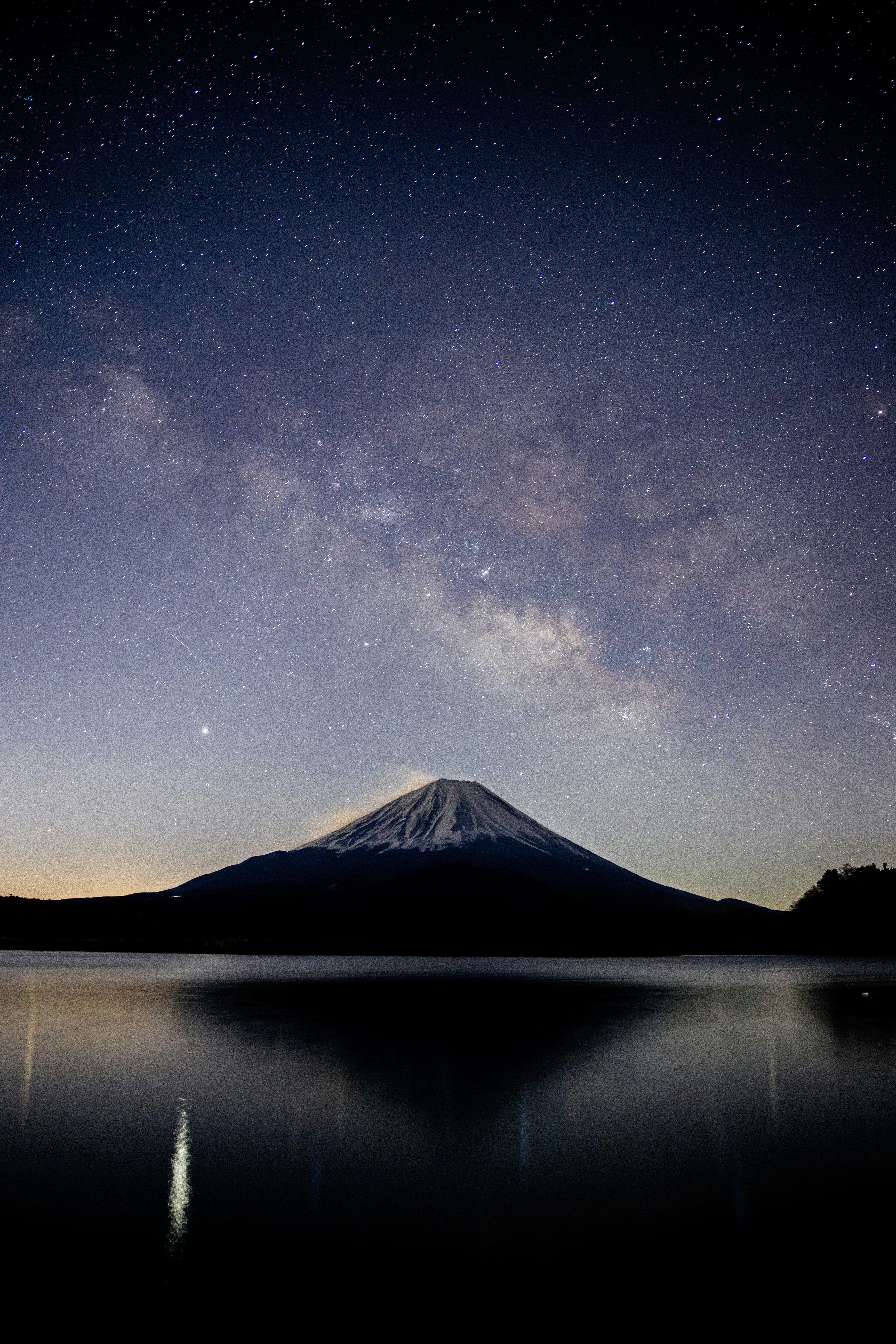 Starry Sky over Mount Fuji