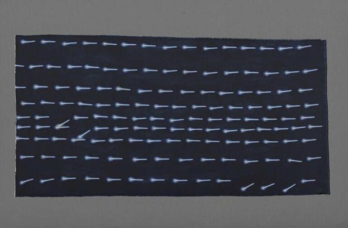 Blue Arrows on Black Background
