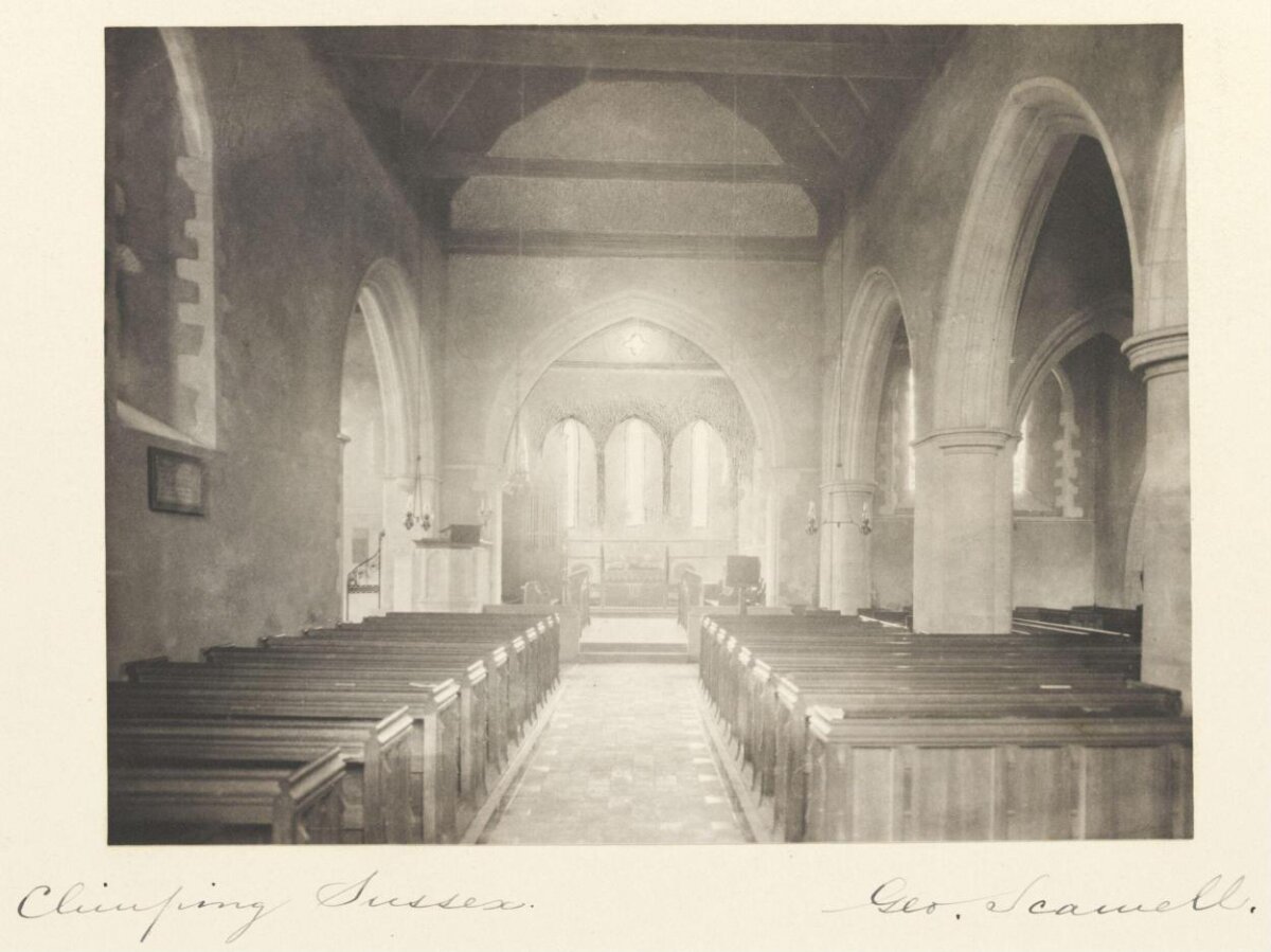 Interior of Climping Church Sussex