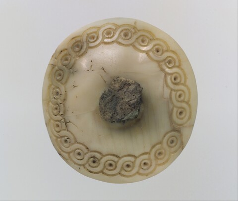 Ancient Carved Round Jade Ornament