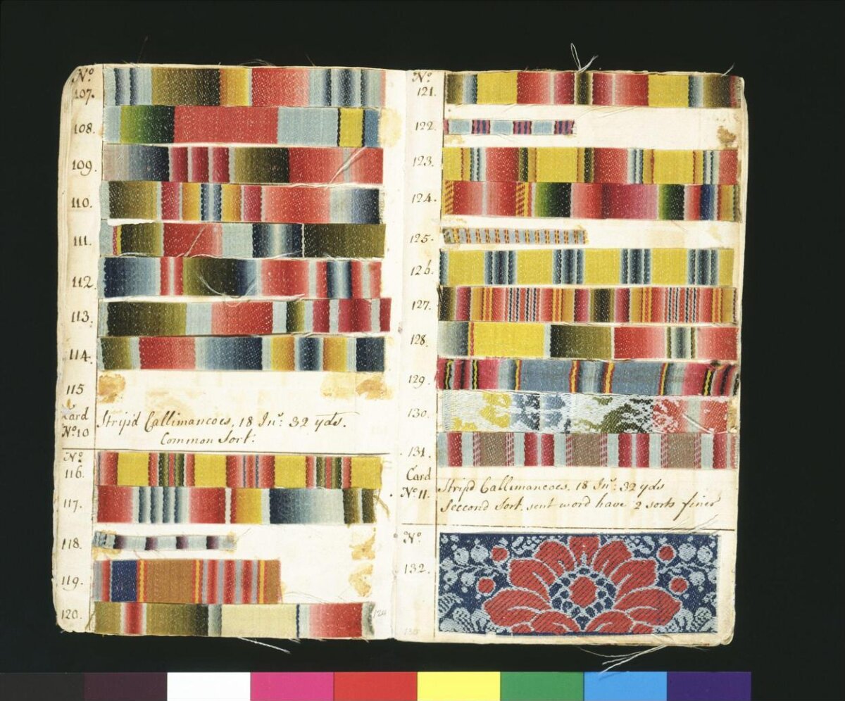 Vintage Textile Fabric Swatch Book — Desktop Backgrounds
