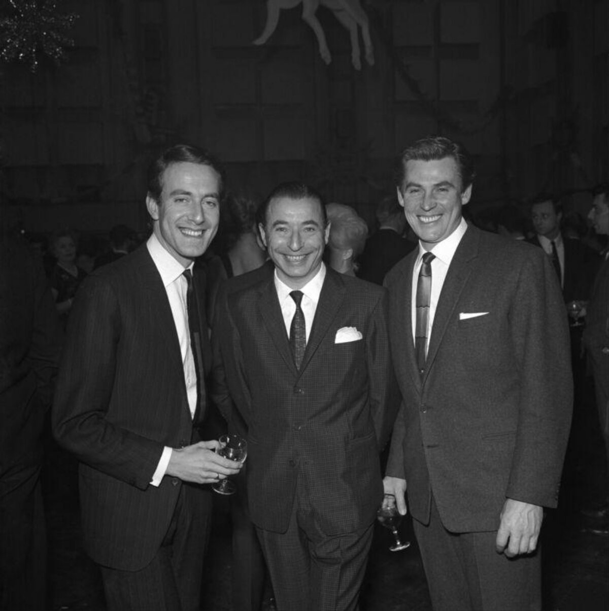 Three Smiling Men at Formal Party